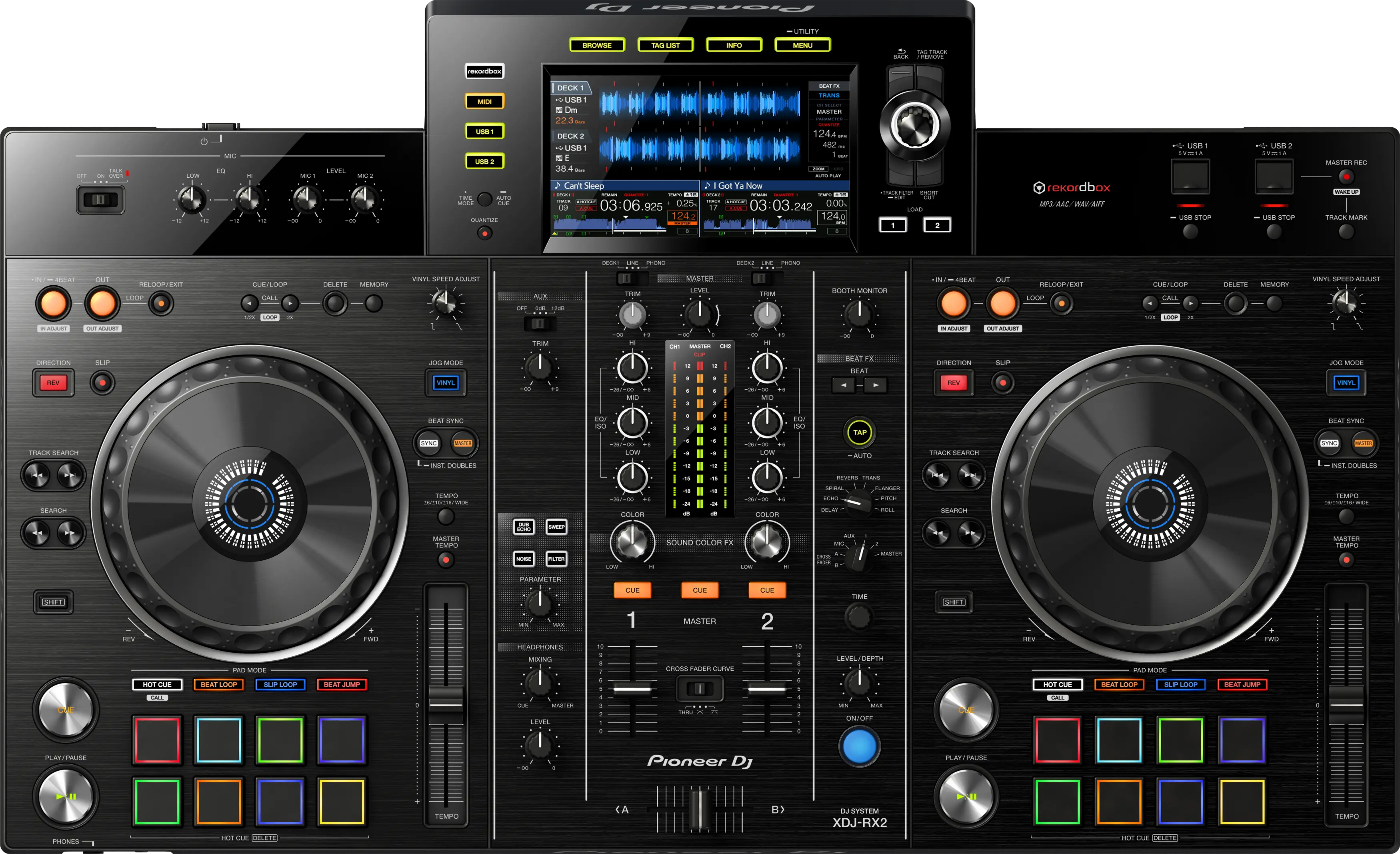 Pioneer XDJ-RX2 sistema DJ all-in-one compacto confiable
